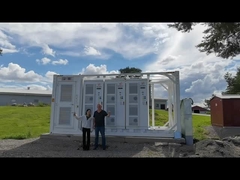 Armazenamento de energia por bateria em recipiente