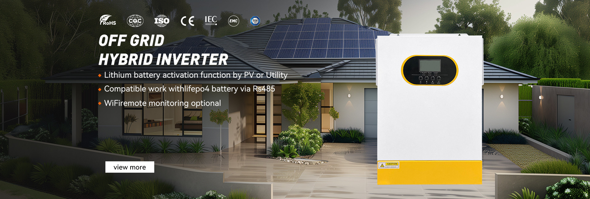 qualidade Fora do inversor solar híbrido da grade fábrica