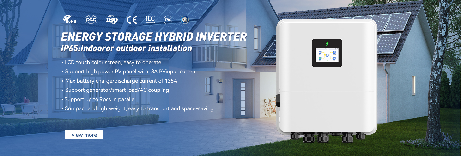 qualidade Fora do inversor solar híbrido da grade fábrica