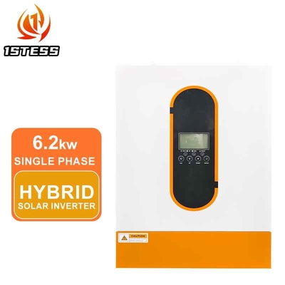 Pure Sine Wave 6.2KW Inverter híbrido 48V MPPT Modo de carregamento On/Off Grid Inverter solar híbrido