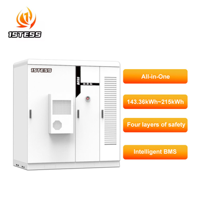 Sistema de armazenamento de energia personalizado de 46-215 kWh Instalação interna ou externa para aplicações industriais e comerciais
