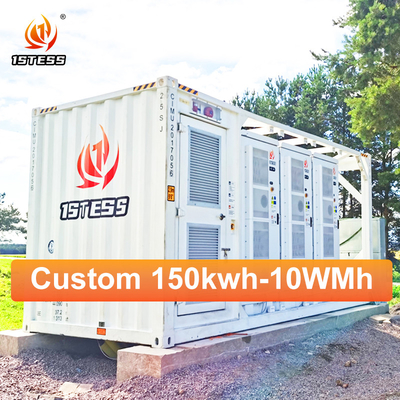 Sistema de armazenamento de energia solar industrial e comercial com capacidade de bateria de 500 kWh e controlo e monitorização remotos
