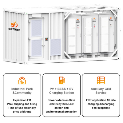 Refrigeração por líquido Sistema de armazenamento de energia industrial e comercial BESS sistema de bateria de armazenamento de energia solar