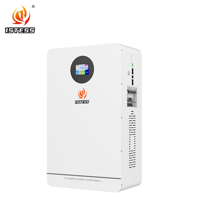 51.2V 200Ah 10,24Kwh Lifepo4 Power Wall Instalado em sistemas de energia solar domésticos