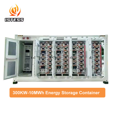 1.5MWH Bateria de lítio Sistema de bateria de energia solar Container 300 KWH 1 MWh 3 MWh Container LiFePo4 Sistema de armazenamento de energia