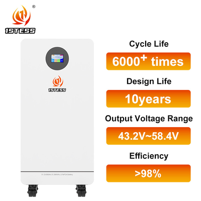 Bateria solar de lítio de 300Ah 15.36kWh Lifepo4 Bateria móvel 51.2V Sistema de armazenamento de energia doméstica -20°C a 55°C