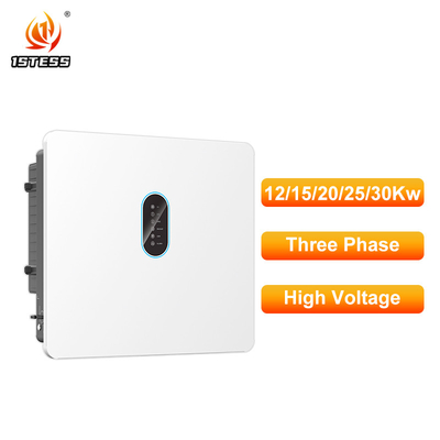 12kw 15kw 20kw 25kw 30kw Inverter solar híbrido 120V-800V Três fases IP66 Pure Sine Wave On/Off Grid Inverter solar com MPPT