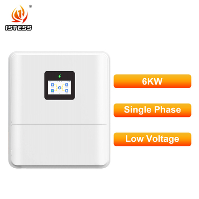 Inversor Solar Híbrido de 6kW de Alta Eficiência com MPPT Duplo para Backup de Bateria de Lítio e Chumbo-Ácido
