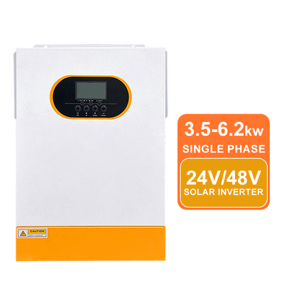 Inversor solar híbrido de alta eficiência de 24V 3,5kW 48V 5,5kw 6,2kw Inversor solar de onda sinusal pura MPPT carregador