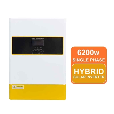 Carregador Solar MPPT 6.2KW Inversor Híbrido Onda Senoidal Pura 48VDC Monofásico Trifásico Resistente a Poeira