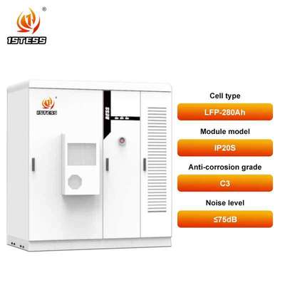 Sistema de armazenamento de energia de bateria LiFePO4 de 215kWh para uso industrial