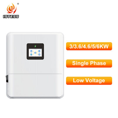 Pure Sine Wave 48V Off Grid Hybrid Solar Inverter 3kw 3.6kw 4.6kw 5kw 6kw Fase única com alta tensão PV MPPT 550V