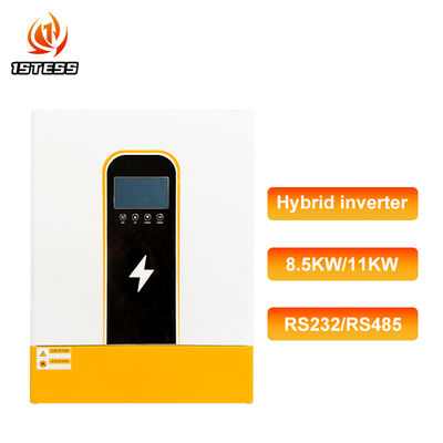 Inversor solar híbrido de fase única de 48V 8.5kw 11kw Pure Sine Wave com compatibilidade com bateria RS485 LiFePO4