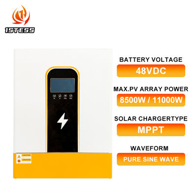 Single Phase 48V 8.5kw 11kw Off Grid Hybrid Solar Inverter Pure Sine Wave High PV Input Voltage