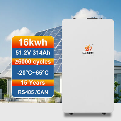 Pacote LiFePO4 de 16 kWh com atualização automática do firmware