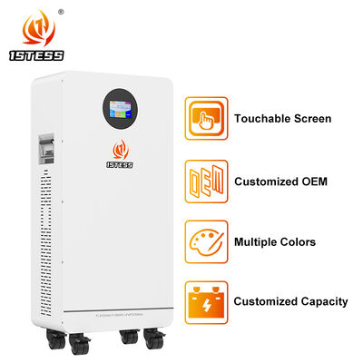 Home Backup Armazenamento 51.2V 300Ah LiFePO4 15.36kWh 6000 Ciclos 98 Eficiência Segura Confiável