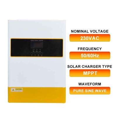 Inversor Solar de 6,2KW Entrada PV Máx. 500VCC Carga CA 80A Carga Total 120A
