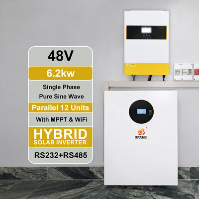 120A MPPT Inverter Solar 6.2KW 12 Unidades Capaz paralelo 10ms Tempo de transferência